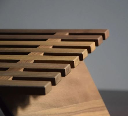 Wooden Walnut Laptop Stand Customized Logo Wood Handcrafted Laptop Riser and Holder