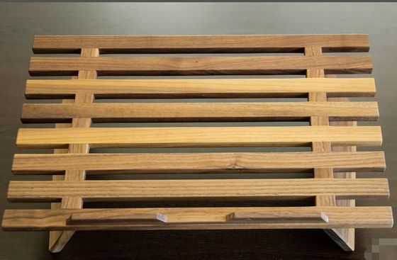 Wooden Walnut Laptop Stand Customized Logo Wood Handcrafted Laptop Riser and Holder