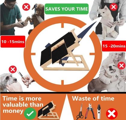 Wooden Dog Nail Scratch Board Bone Style Nail Filing Board for Dogs OEM Treat Included