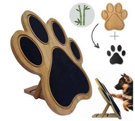 Dog Nail Scratch Board Scratch Pad for Dogs As your request Decorative Bamboo Paw Print