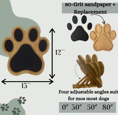 Dog Nail Scratch Board Scratch Pad for Dogs As your request Decorative Bamboo Paw Print