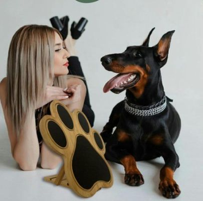 Dog Nail Scratch Board Scratch Pad for Dogs As your request Decorative Bamboo Paw Print