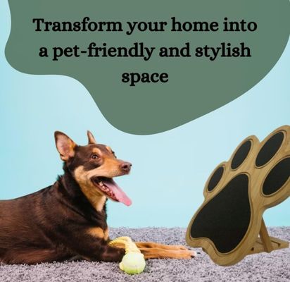 Dog Nail Scratch Board Scratch Pad for Dogs As your request Decorative Bamboo Paw Print