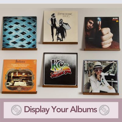 Wall Mount Vinyl Record Display Shelf NO Folded Function for Space Saving and Storage