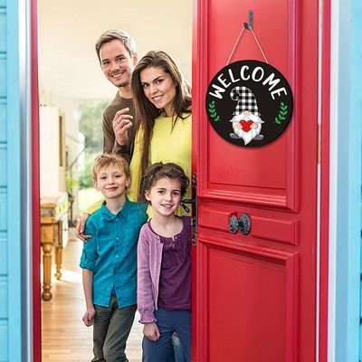 DIY Christmas Sublimation Hanging Wood Craft Round Circles Frame Wall Sign Decor Blanks