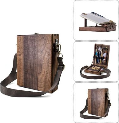 Embossing Multi-Function Portable Wooden Desktop Painting Drawing Easel with Storage Box