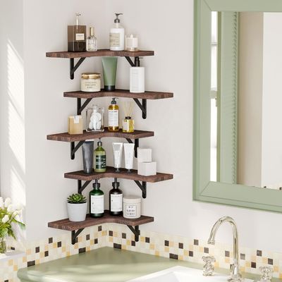 Bathroom Storage Racks Hanging Mounted Wall Shelf with Holding Kitchen Appliance