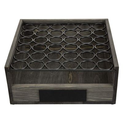 OEM ODM Accepted Wood/beech Wooden Egg Holder with Metal Storage Box Wooden Crates