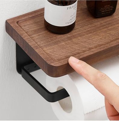 Wooden Storage Holders Racks Wall Mounted for Small Items in Bathroom Kitchen Bedroom