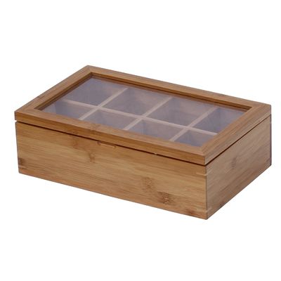 Organize Your Tea Collection with this Serviceable Bamboo Painted Japanese Tea Box