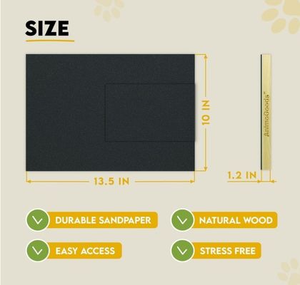 OEM Dog Scratch Pad With Treat Box Dog Nail Scratch Board With Handle Cat Scratching Board