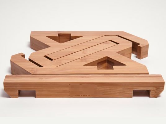 Adjustable Bamboo Laptop Stand for Notebook and Laptop Tray in Convenient Design