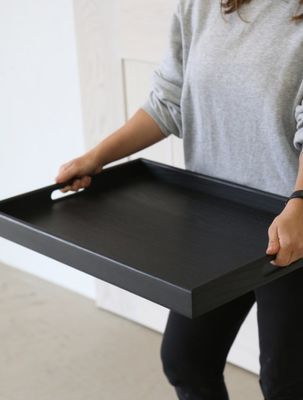 Rectangle Walnut Wooden Serving Tray with Handles As your request Walnut Coffee Table