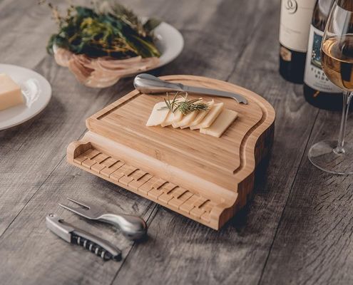BAMBOO Cheese Board Knife Set Sleek Design for Chopping Blocks and Charcuterie Boards