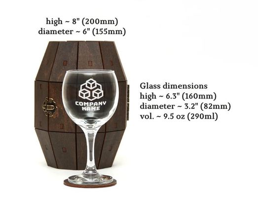 Customized Logo Acceptable Wooden Barrel with Personalized Engraving Corporate Gifts