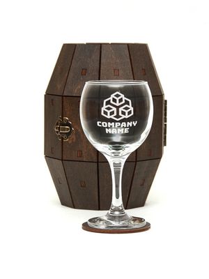 Customized Logo Acceptable Wooden Barrel with Personalized Engraving Corporate Gifts