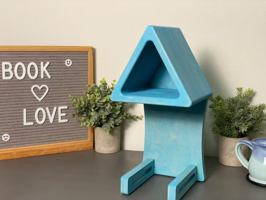 Convenient Storage Holders Racks Silk-screen Printing Bookshelf Page Holder for Books