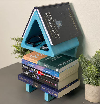 Convenient Storage Holders Racks Silk-screen Printing Bookshelf Page Holder for Books