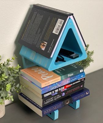 Convenient Storage Holders Racks Silk-screen Printing Bookshelf Page Holder for Books