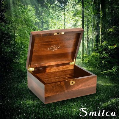 Silk-Screen Printed Acacia Wood Box for Recipes and Keepsakes Custom Order Accepted