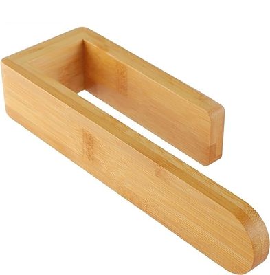 8 Inch Wall Mounted Decorative Wooden Towel Rail for Bathroom Bath Customized Logo