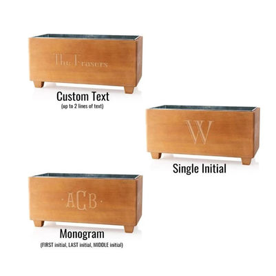 Customized Logo Champagne Cooler Bucket for Anniversary Wood Gift Personalized Design