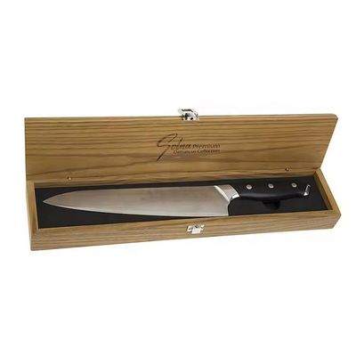 Wooden Knife Box Handmade Custom Knife Rectangular Solid Wood Wine Bottle Box For Kitchen