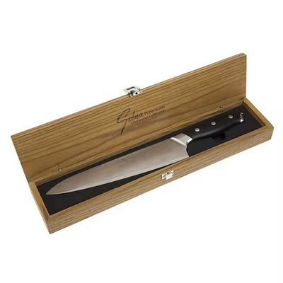 Wooden Knife Box Handmade Custom Knife Rectangular Solid Wood Wine Bottle Box For Kitchen