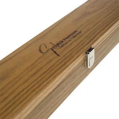 Wooden Knife Box Handmade Custom Knife Rectangular Solid Wood Wine Bottle Box For Kitchen