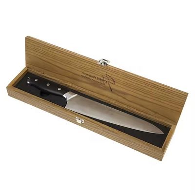 Wooden Knife Box Handmade Custom Knife Rectangular Solid Wood Wine Bottle Box For Kitchen