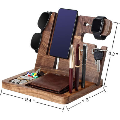 Custom Size Cell Phone Holder and Key Holder Craft for Multi-Functional Nightstand