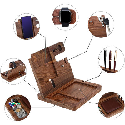 Custom Size Cell Phone Holder and Key Holder Craft for Multi-Functional Nightstand