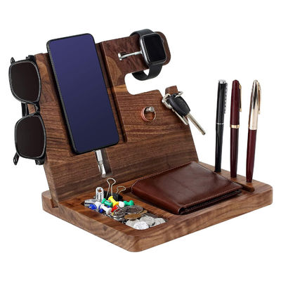 Custom Size Cell Phone Holder and Key Holder Craft for Multi-Functional Nightstand