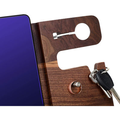 Custom Size Cell Phone Holder and Key Holder Craft for Multi-Functional Nightstand