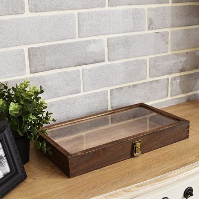 Rectangle Wooden Jewelry Tray With LED for Custom Natural Wood Jewelry Holder Boxes