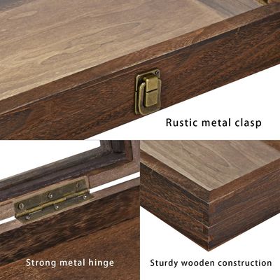 Rectangle Wooden Jewelry Tray With LED for Custom Natural Wood Jewelry Holder Boxes