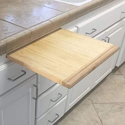 Versatile BSCI LFGB 8 Different Sizes Bamboo Pull-Out Cutting Board for Various Needs