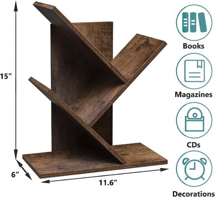 Shelf Installation Type Standing Type for Books Magazines CDs Wooden Storage Shelves