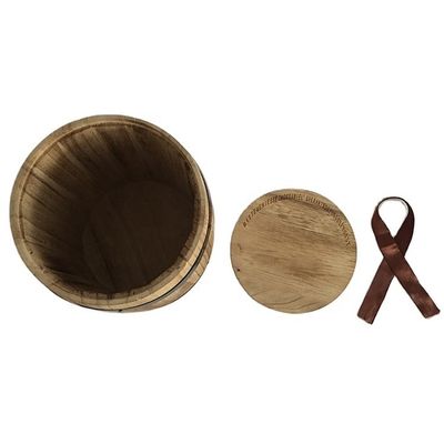 Wooden Barrel in Plain Color or Customized Color for Package and Customized Bar Decor