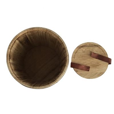Wooden Barrel in Plain Color or Customized Color for Package and Customized Bar Decor