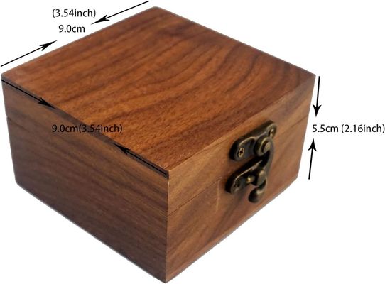 High Gloss Rectangle Walnut Wood Crafts Jewelry Watch Wooden Gift Box with Custom Logo