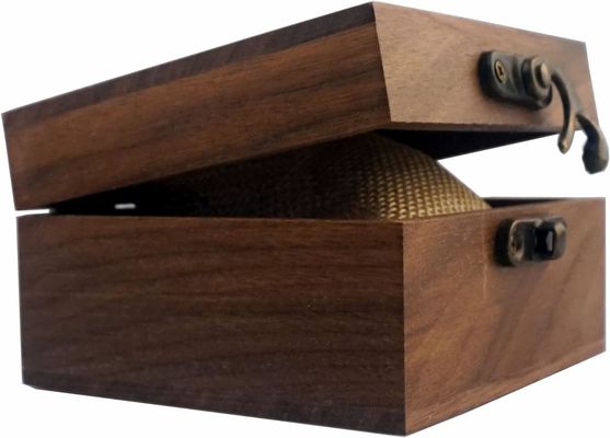 High Gloss Rectangle Walnut Wood Crafts Jewelry Watch Wooden Gift Box with Custom Logo