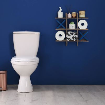 Wooden Bath Roll Holder Behind Doors/On Walls Customized Logo Toilet Paper Holder Stand
