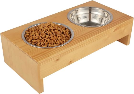 Functional Raised Stand Cat Food and Water Bowls Diner Pet Feeder for Busy Pet Owners