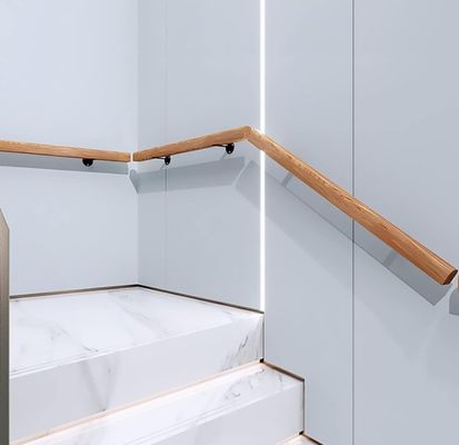 Indoor Wooden Handrails Modern Design Style Non-Slip Staircase Wall Mounted Grab Bar