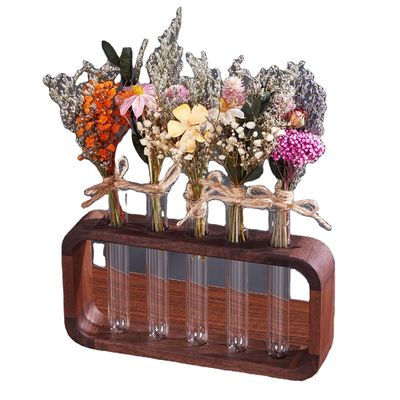 Space-Saving Hydrophilic Plants Vase with High Quantity Advantage in Transparent Glass