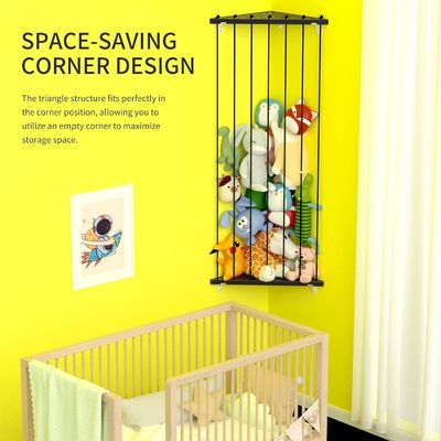 Home Decoration Shelf Custom Corner Stuffed Animal Storage for Nursery Playroom Bedroom