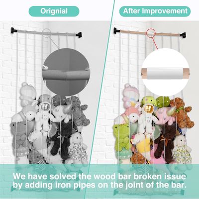 Stuffed Animal Zoo Wooden Storage Shelf Simple Design Custom Size Eco-friendly Wood