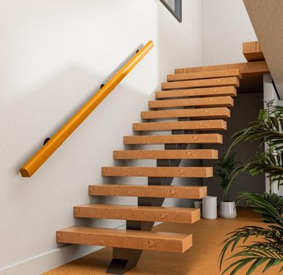 Indoor Stairs Safety Non-Slip Railing 3ft Pine Handrails As Your Request Complete Kit