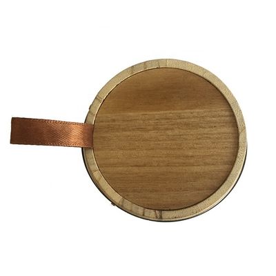 Custom Wooden Barrel for Coffee Bean Tea Natural Color Different Sizes Paulownia Oak